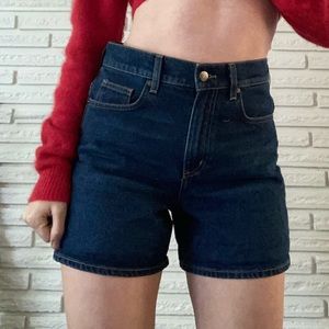 Longer Jean miswash shorts